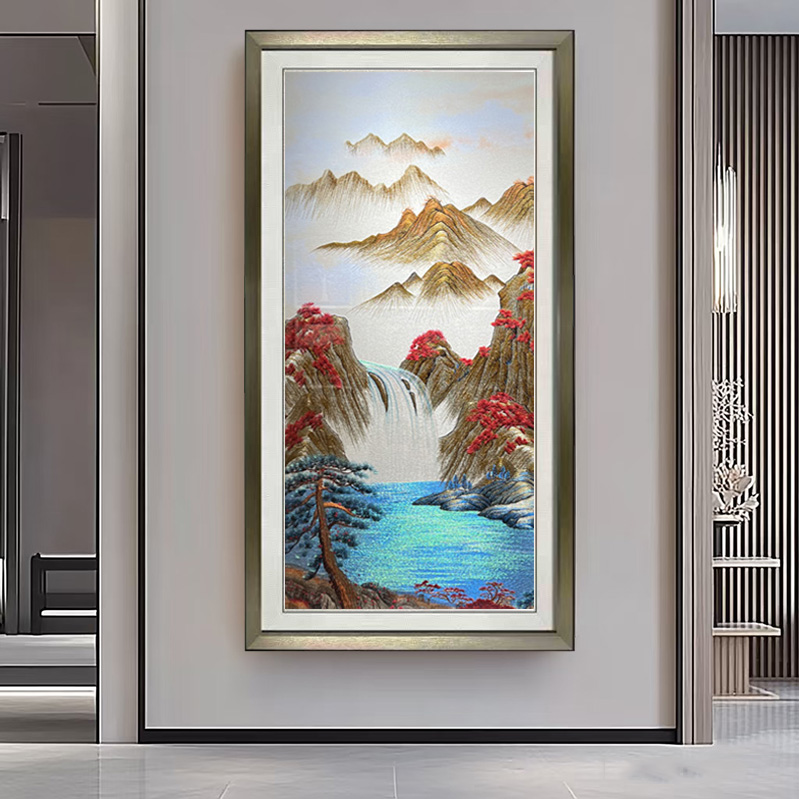 织锦绣玄关画